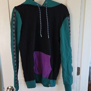L.L. Bean Teal and Black Women's Hoodie